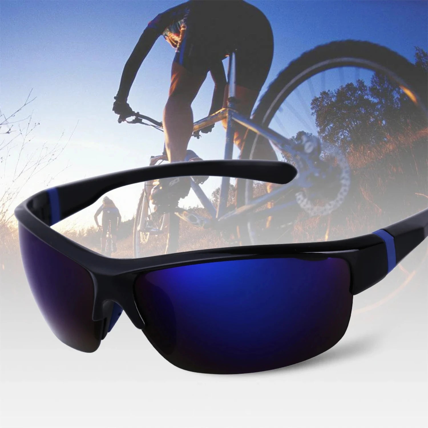 Amiriva unisex sport sunglasses with UV400 protection, lightweight polycarbonate frame, ideal for cycling, golf, and outdoor sports
