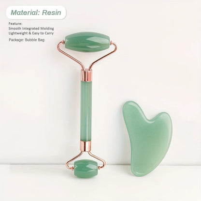 Amiriva Roller & Gua Sha Facial Massage Tools for Skincare