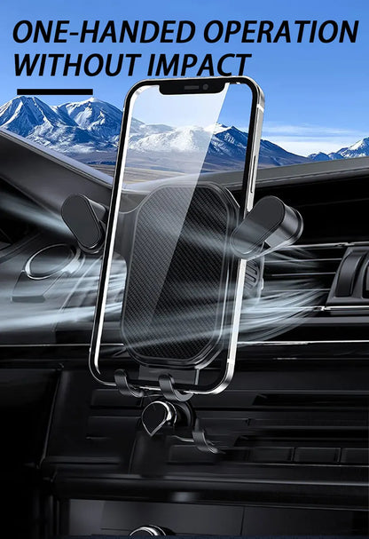 Amiriva Gravity Car Phone Holder – Triangular Air Vent Mount for Samsung, Xiaomi, Huawei