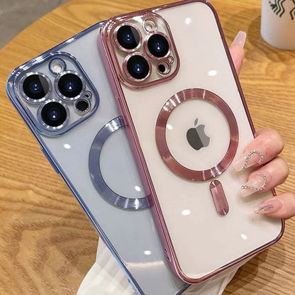 Luxury Magnetic Plating Case For iPhone - (SF1006B)