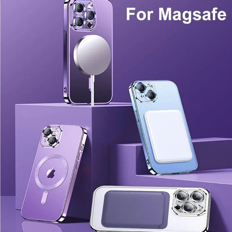 Amiriva - Luxury Plating For Magsafe Magnetic Case For iPhone - (SF1004C)