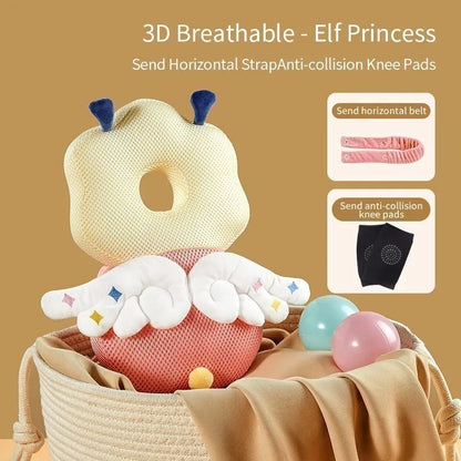 Cute baby head guard design for babies learning to walk