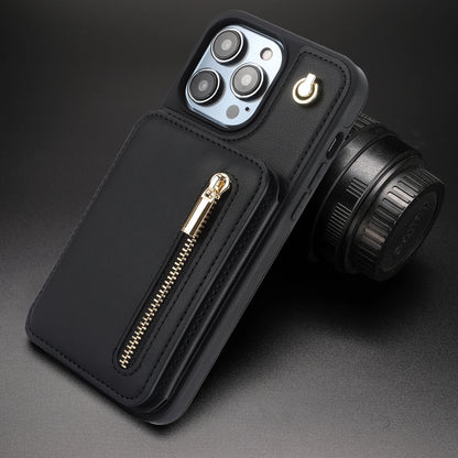 High-quality leather finish with anti-scratch texture on Amiriva RFID-blocking case