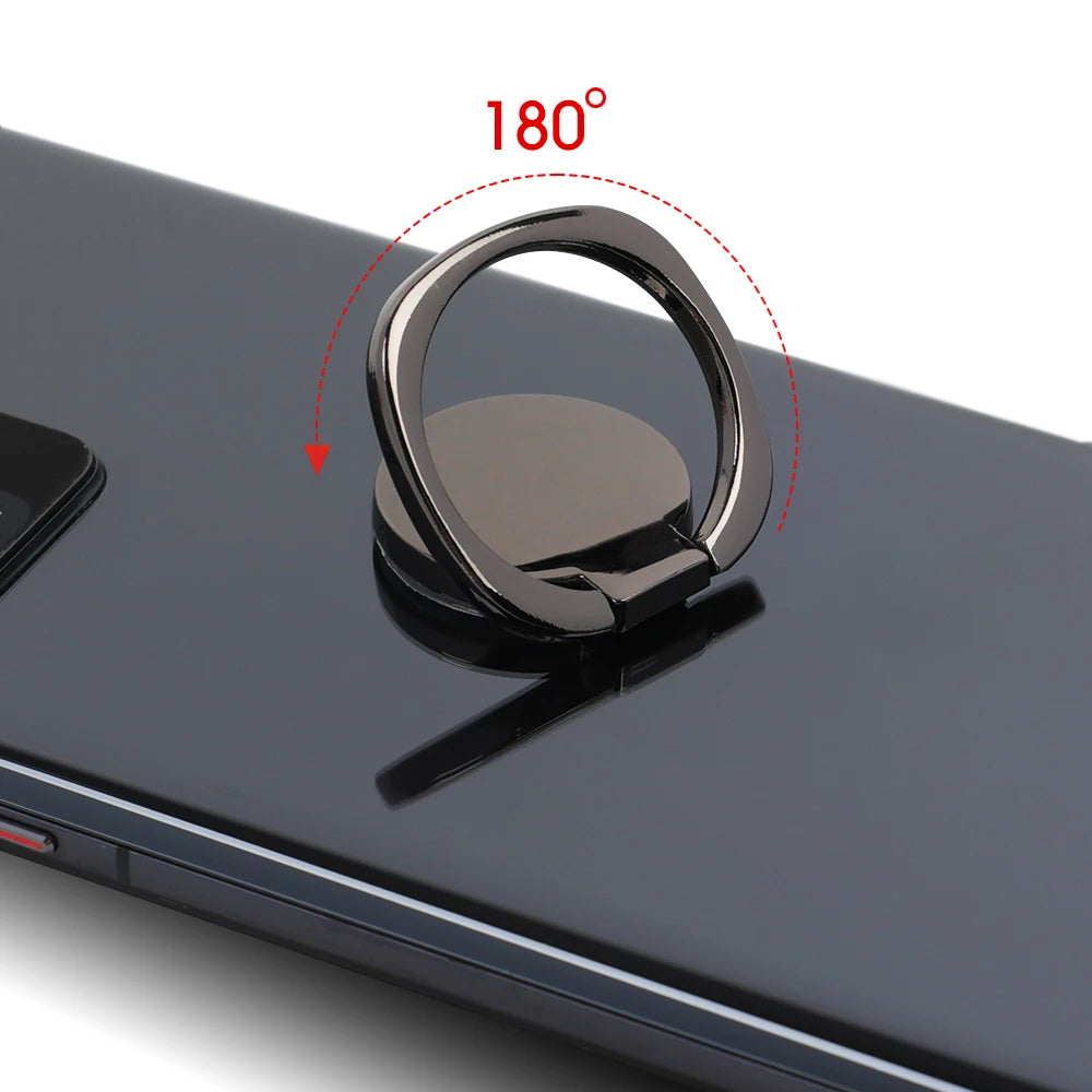 Amiriva Magnetic Rotatable Mobile Phone Holder Stand for iPhone & Samsung – Zinc Alloy, Self-Adhesive, Lazy Bracket