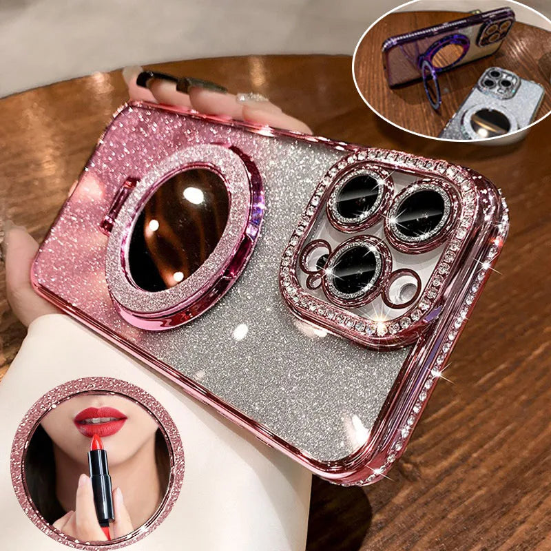 Luxury Diamond Clear Glitter MagSafe Case – Jewelled Protective Cover for All iPhone Models + Free Shipping - (SN1014)