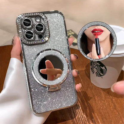 Luxury Diamond Clear Glitter MagSafe Case – Jewelled Protective Cover for All iPhone Models + Free Shipping - (SN1014)