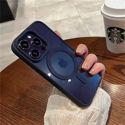 Luxury Magnetic Wireless Charging Case For Magsafe for iPhone - (SF1019A)