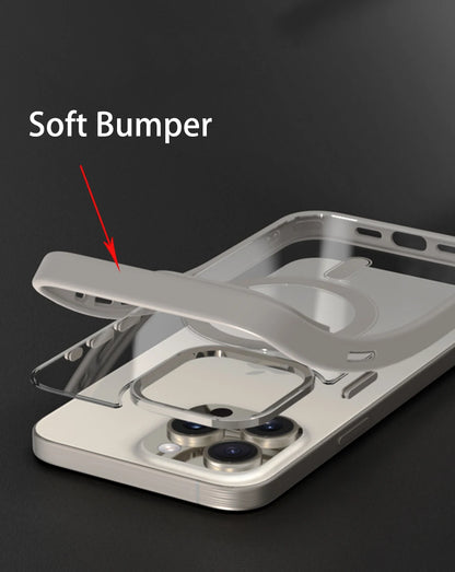 Luxury MagSafe Transparent Case for iPhone 16 15 14 13 12 11 Pro XS XR Max Mini Plus – Wireless Charging Cover + Free Shipping - (SF1017C)