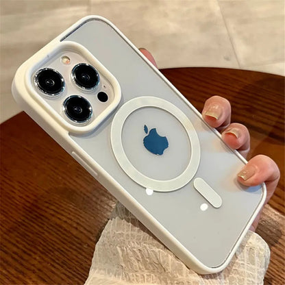 Luxury Magnetic Wireless Charging Case For Magsafe for iPhone - (SF1019A)