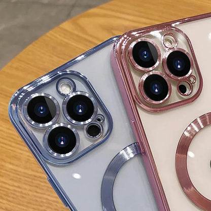 Luxury Magnetic Plating Case For iPhone - (SF1006B)