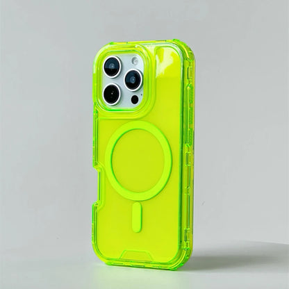 Neon Bumper Clear MagSafe iPhone Case – Shockproof & Wireless Charging Compatible- (NC1001)