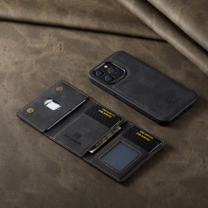 2-in-1 Magnetic Leather Wallet Case for iPhone 11–16 Pro Max – Detachable with Card Holder (ZYP333)