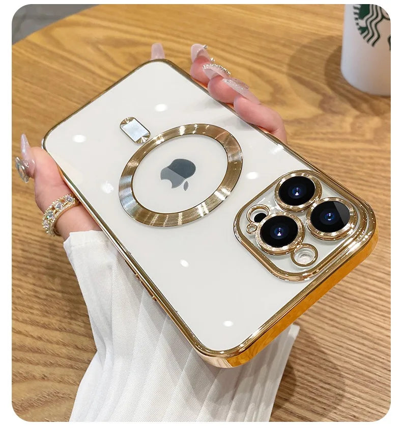 Luxury Plating Magsafe Case For iPhone - (SF1014)