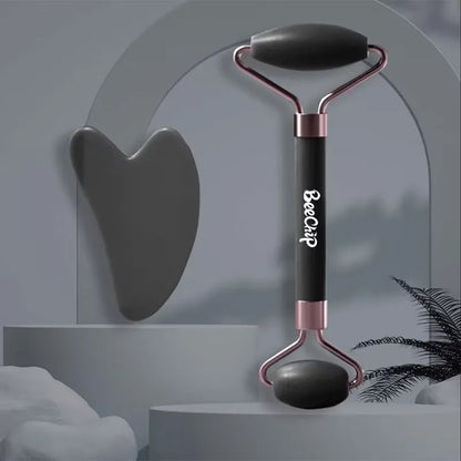 Amiriva Roller & Gua Sha Facial Massage Tools for Skincare