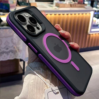 Luxury MagSafe Transparent Case for iPhone 16 15 14 13 12 11 Pro XS XR Max Mini Plus – Wireless Charging Cover + Free Shipping (SF1018)