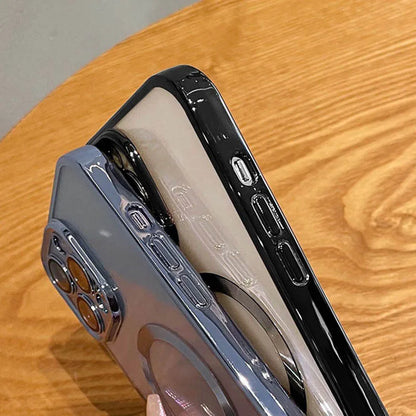 Luxury Magnetic Plating Case For iPhone - (SF1006B)