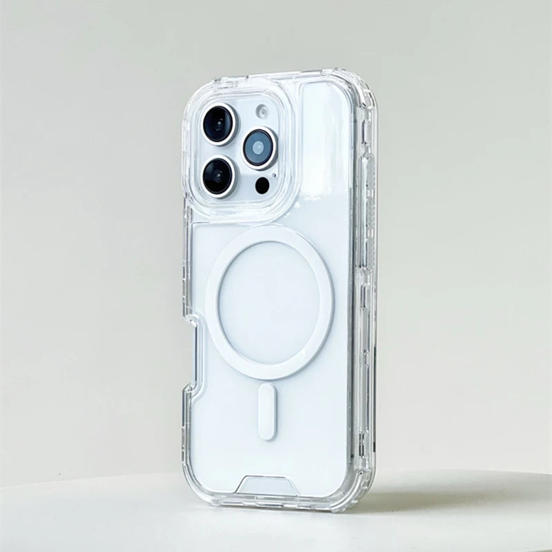 Neon Bumper Clear MagSafe iPhone Case – Shockproof & Wireless Charging Compatible- (NC1001)