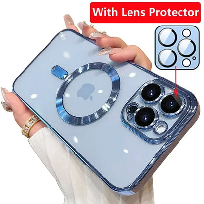 Luxury Plating Magsafe Case For iPhone - (SF1014)