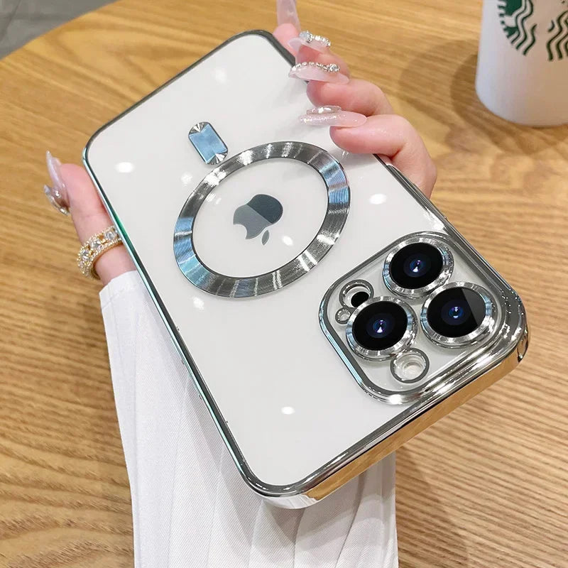 Amiriva - Luxury Plating For Magsafe Magnetic Case For iPhone - (SF1004C)