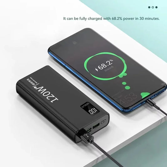 120W 500,000mAh Power Bank – Ultra High Capacity Fast Charger with Digital Display (AR1007)