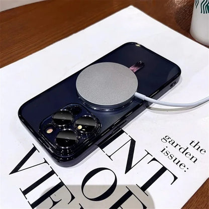 Luxury Lens Seal Protect Plating Phone Case For IPhone - (SF1008A)