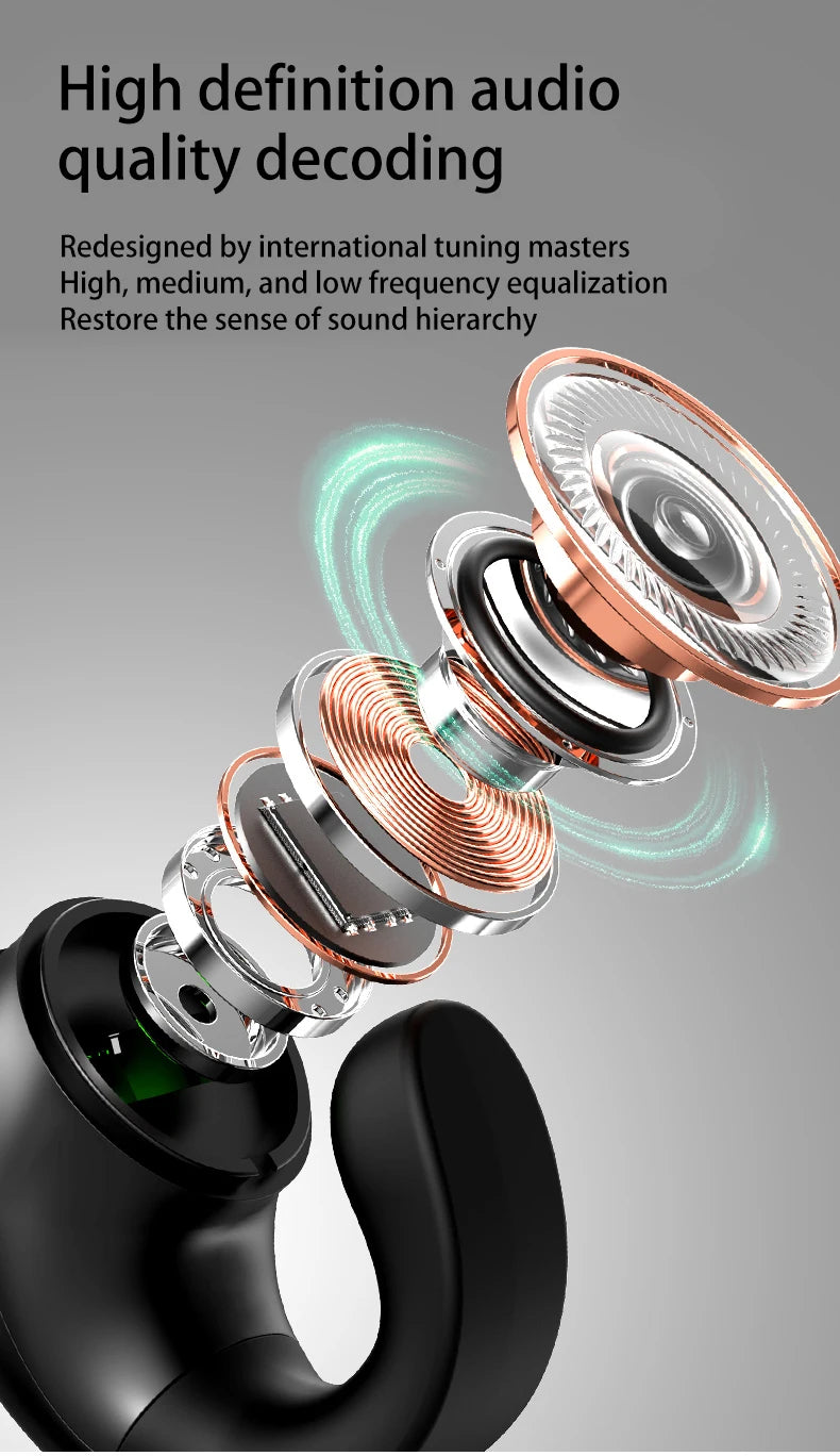 Ear Clip Bluetooth Wireless Earphones – Sport, Office & Leisure with Long Battery Life (AR1081)