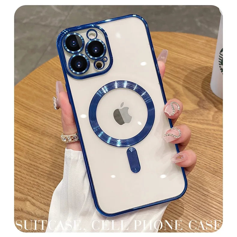 Luxury Plating Magsafe Case For iPhone - (SF1014)