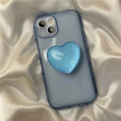 Heart-Shaped 3D Pop Grip Phone Holder – Expanding Finger Grip & Stand for Smartphones – Amiriva