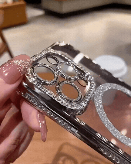 Crystal diamond glitter iPhone case with MagSafe – Sparkly and protective by Amiriva