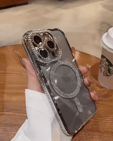 Crystal diamond glitter iPhone case with MagSafe – Sparkly and protective by Amiriva