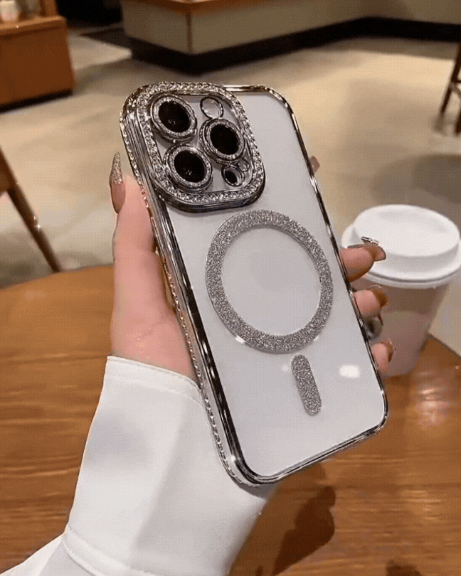 Crystal diamond glitter iPhone case with MagSafe – Sparkly and protective by Amiriva