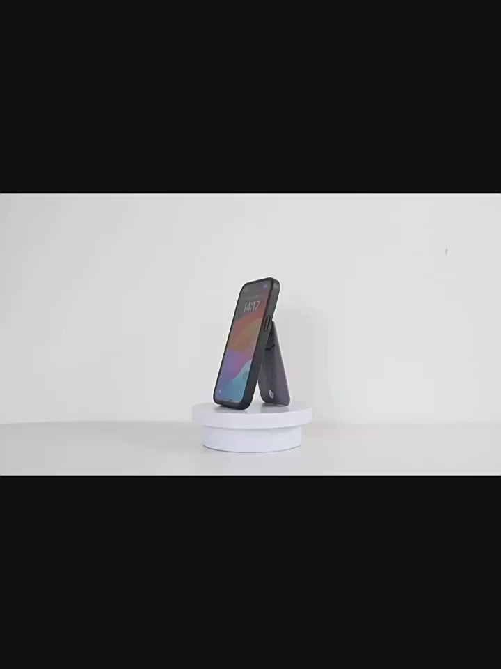 Shockproof TPU iPhone case with ring stand and wallet